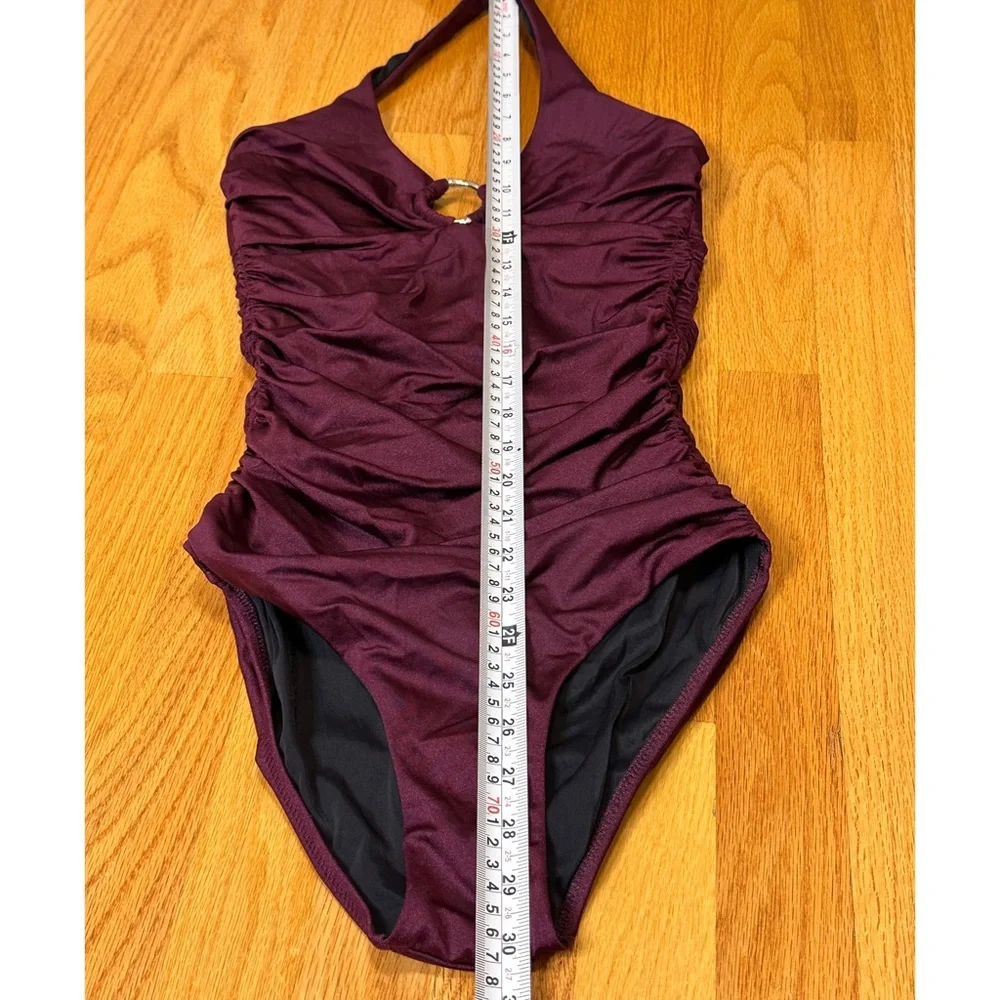 Heidi Klein Halter One Piece Swimsuit